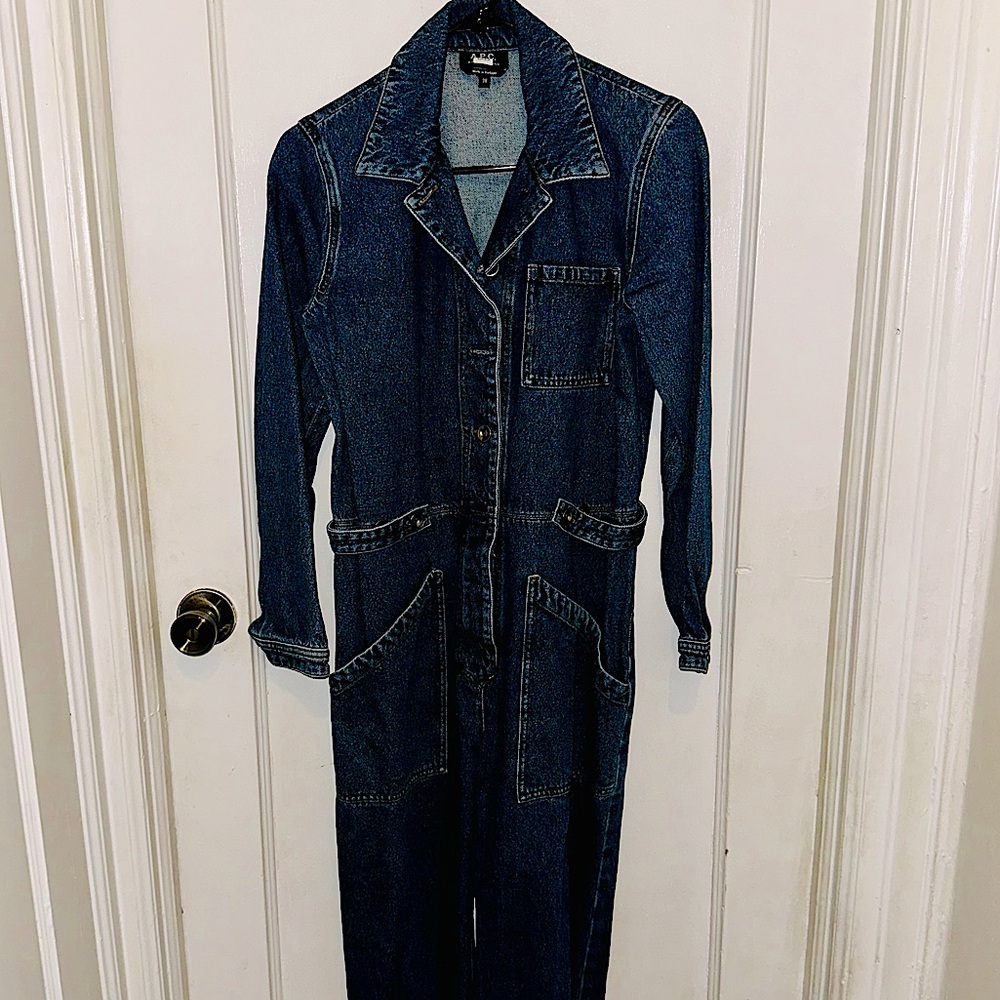 A.P.C: Jean Long Sleeve Jumpsuit